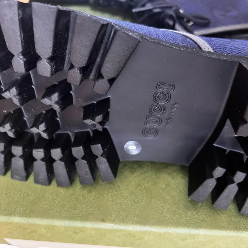 Gucci Maxi GG Lace Up Men Boots SIZE 9 - Picture 9 of 9